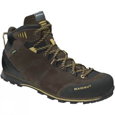 Botas Mammut Wall Guide Mid GTX Hombre - Marrones Oscuro - Chile UDC279860